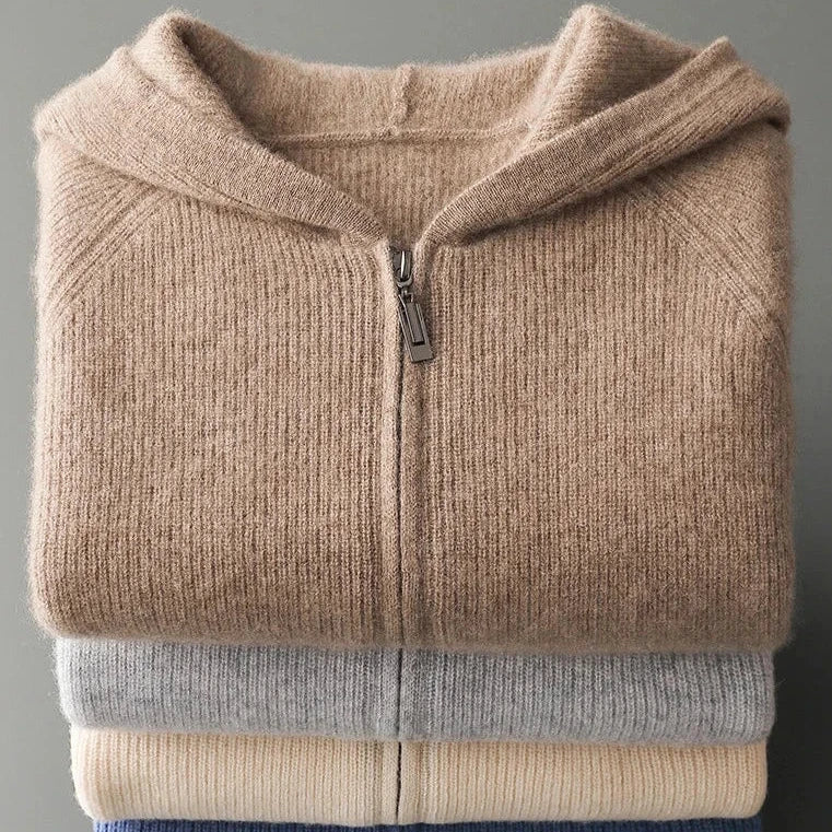 FitEase™ Fabian Wool Zip-Up