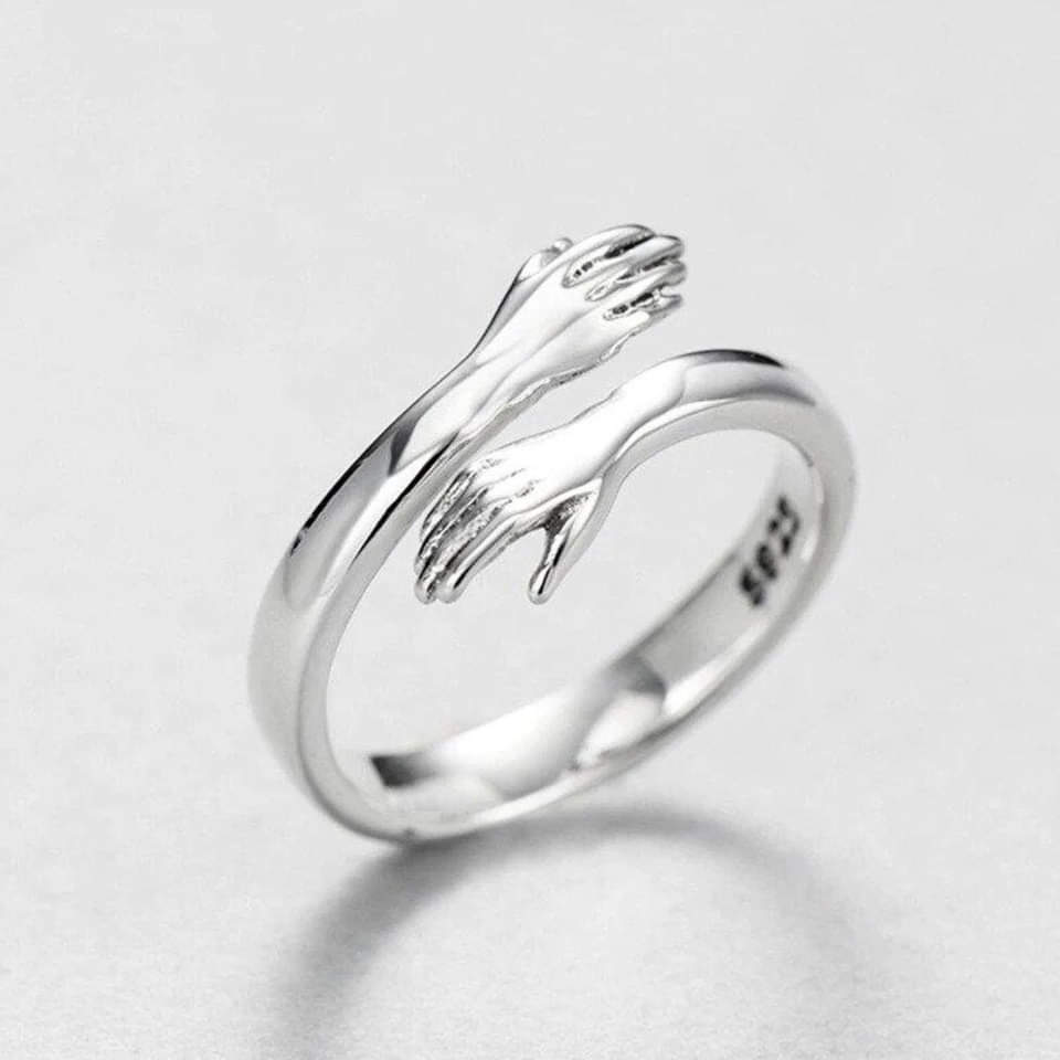 FitEase™ Silver Adjustable Embrace Ring