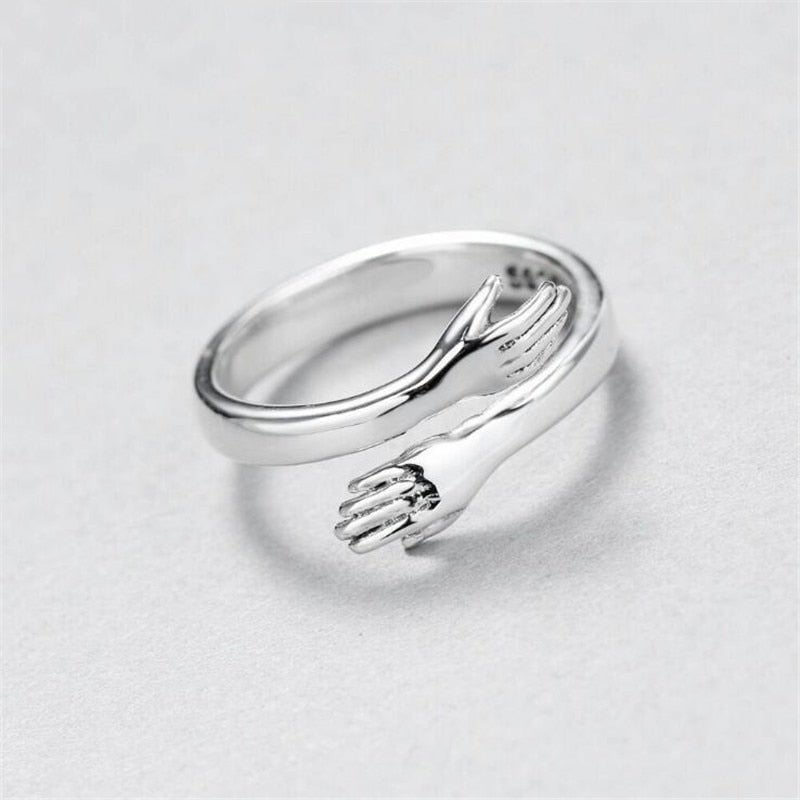 FitEase™ Silver Adjustable Embrace Ring